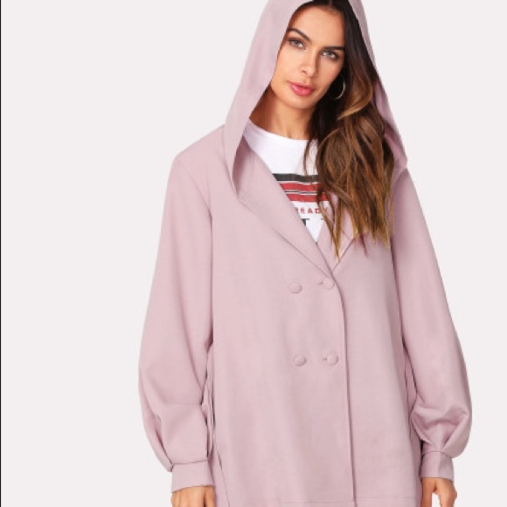 Self Belted PeaCoat with Hood